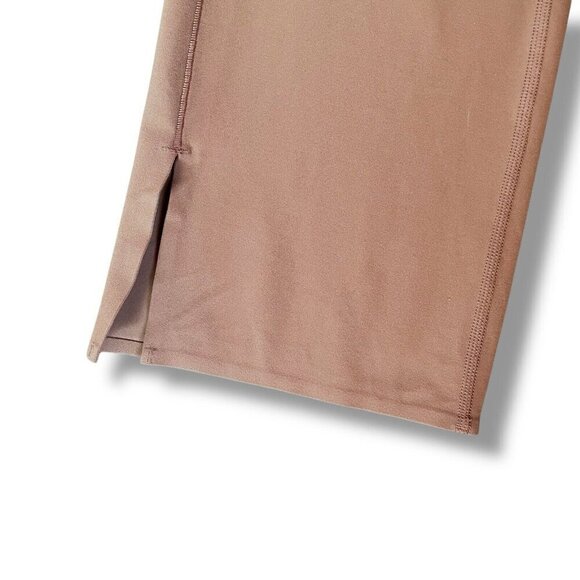 Athleta Womens Transcend Stash Crop Straight Leg Yoga Pant Sz Small Rustic Beige - Picture 7 of 10